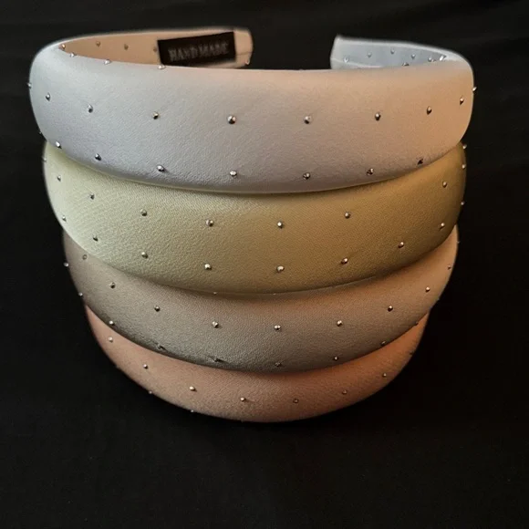 Crystal Rhinestone Headbands Bundle and Save | Cream Nude Peach Tan - Picture 3 of 8